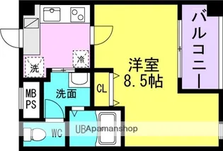 ヴェルステック武庫之荘【1階】の間取り