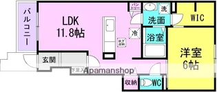 メゾンリヴィエール1【1階】の間取り