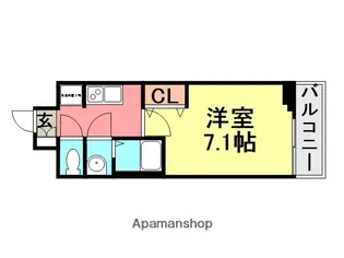 フレシール昭和通【603号室】の間取り