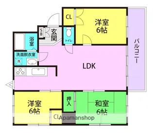 エトワール武庫之荘【2階】の間取り