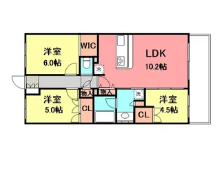 クラッシィハウス尼崎 GRAND PLACE【604号室】の間取り