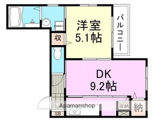 VIE PRIVEE(ヴィプリヴェ)【102号室】の間取り