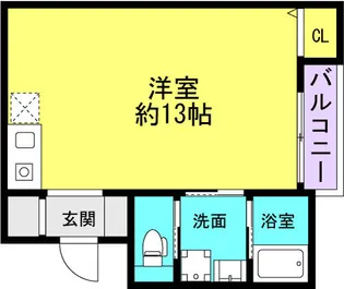 ブルーマーク神田中通【202号室】の間取り