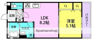 クリエオーレ神田中通3【302号室】の間取り