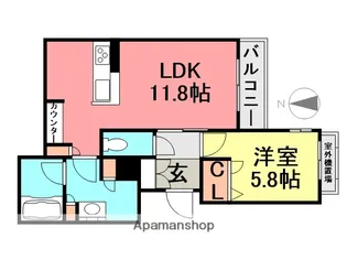 シャーメゾン アベリア【2階】の間取り