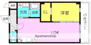 ダイワール立花【407号室】の間取り