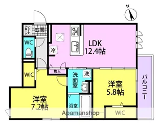 SUN BRIGHT EAST【1階】の間取り