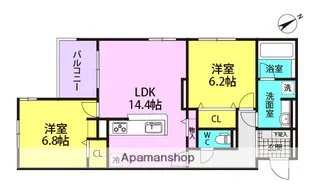 ベル・フィオーレ【2階】の間取り