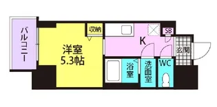 フォーリアライズ昭和南通1【603号室】の間取り