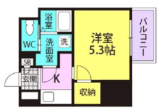 フォーリアライズ昭和南通1【1104号室】の間取り