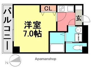 AILE尼崎西【8階】の間取り