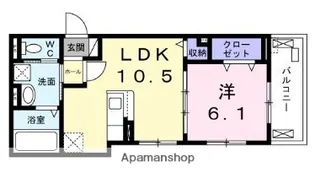 ECO GLANZ(エコグランツ)【303号室】の間取り