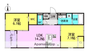 プラザエミネンス【2階】の間取り