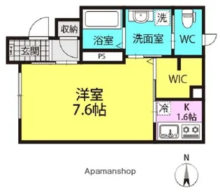 プランドール豊町【1階】の間取り