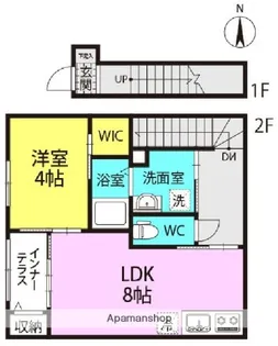 プランドール豊町【2階】の間取り