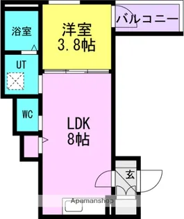 パルティール武庫川2【3階】の間取り