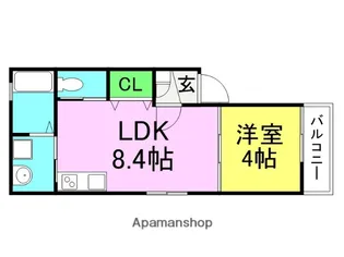 VEILMAISON南城内(ヴェールメゾン南城内)【301号室】の間取り