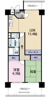 インペリアル南塚口ガーデンハウス【4階】の間取り