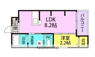 シーエムドゥ【2階】の間取り