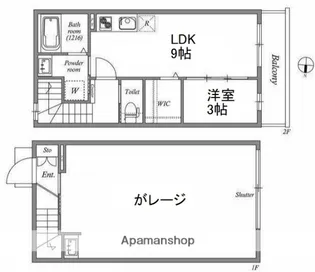 T’S BASE西難波【1階】の間取り