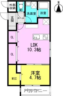 GLANZ COURT JOHN 立花町【1階】の間取り