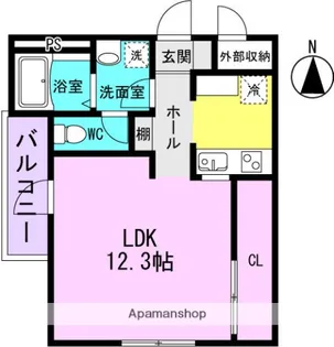 GLANZ COURT JOHN 立花町【3階】の間取り