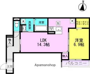 METEOR GRAND【1階】の間取り