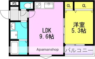 (仮称)LA−CREA潮江【1階】の間取り