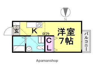 プエンテ【1階】の間取り