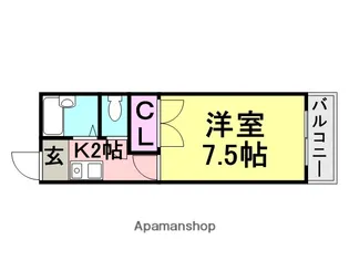 メゾンサンライズ【308号室】の間取り