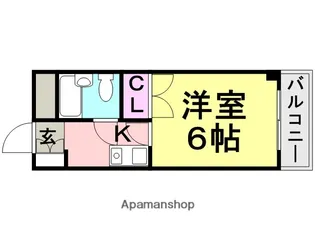 河村マンション【203号室】の間取り