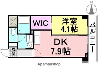 ヴェルドミールマーガレット【101号室】の間取り
