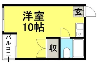 1Rの間取り画像