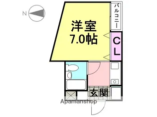ロイヤルメゾン塚口10【202号室】の間取り