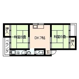 マンション加島【1階】の間取り