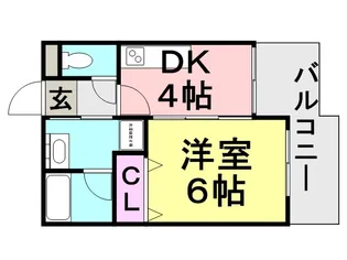 サウスサイド武庫之荘【304号室】の間取り