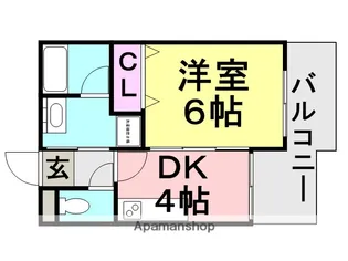 サウスサイド武庫之荘【403号室】の間取り