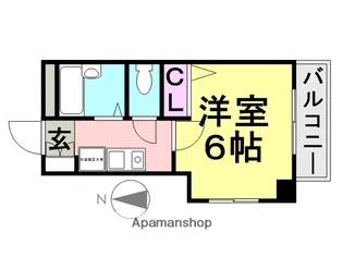 KマンションJIN【305号室】の間取り