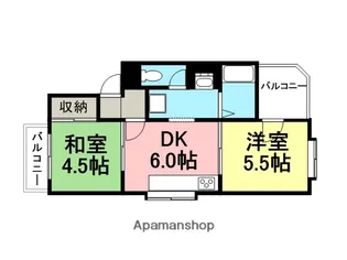 エスポワール武庫之荘北2【2階】の間取り
