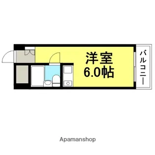 パラツィーナ武庫之荘【108号室】の間取り