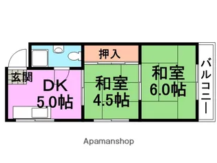 グレスト元町【2階】の間取り