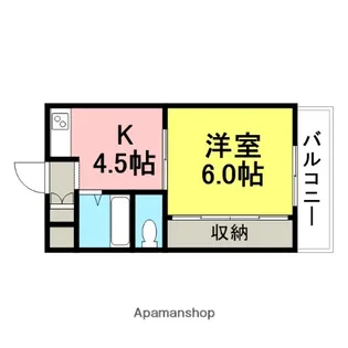 アーク上ノ島【303号室】の間取り