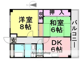 リバーサイド21【1階】の間取り