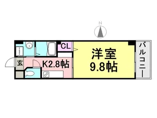 プラマー3番館【202号室】の間取り