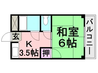 メゾン立花【402号室】の間取り