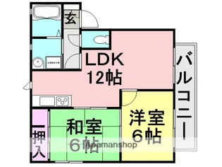 CASA CARINA【101号室】の間取り