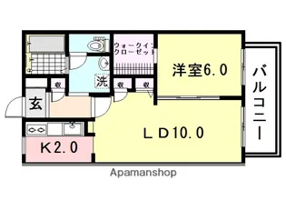 エフネン R フェルト【201号室】の間取り