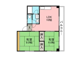 グランコート武庫之荘【205号室】の間取り