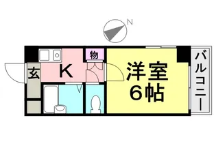 KM立花【505号室】の間取り