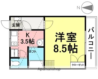 サウンドグレースP3【309号室】の間取り